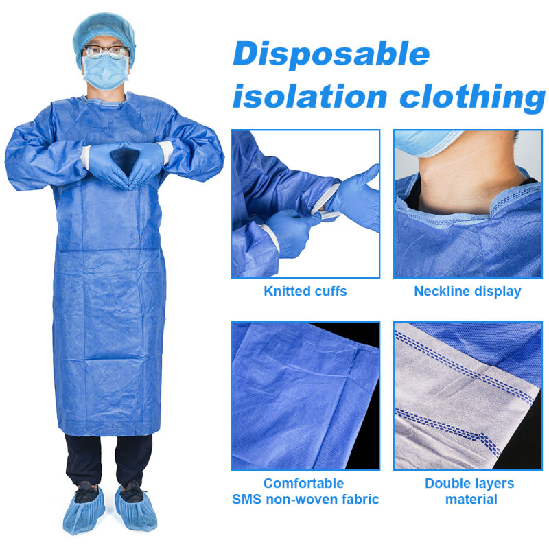 High Quality Disposable Reinforced Surgical Gown Sterile Reinforced Disposable Surgical Hospital Aprons Disposable Sterile Reinforced Surgical Gown Doctor
