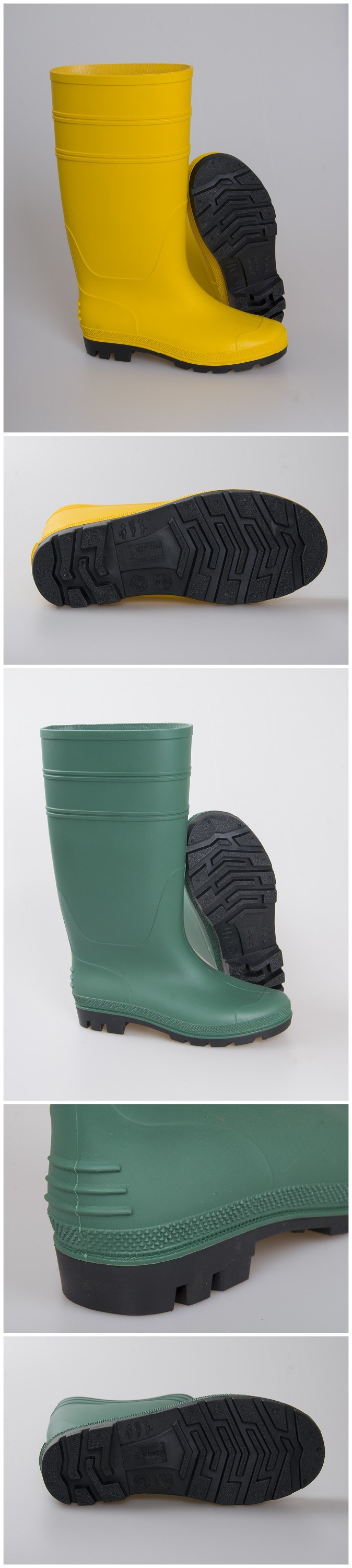 Hot Sale Gumboots, Industrial Rubber Boots, PVC Safety Rain Boots