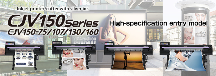 Mimaki Cjv150-75 Roll-to-Roll Solvent Digital Printer/Cutter