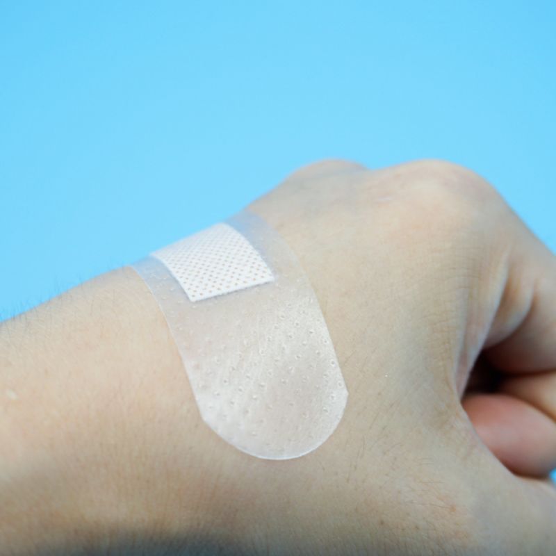 Band Aid Adhesive Bandage High Elastic PE Transparent Waterproof Medical Plaster Wound Care FDA CE OEM