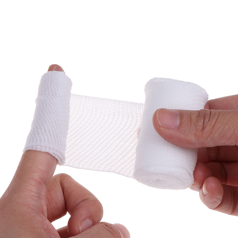 Disposable Medical Elastic White PBT Conforming Bandage Web Roll Bandage