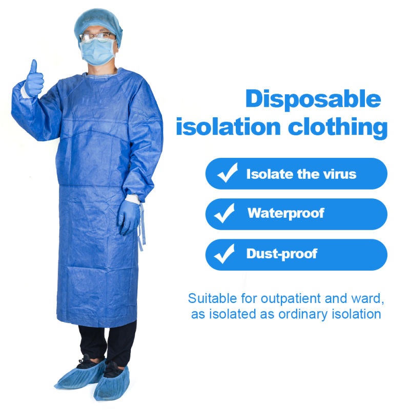 High Quality Disposable Reinforced Surgical Gown Sterile Reinforced Disposable Surgical Hospital Aprons Disposable Sterile Reinforced Surgical Gown Doctor