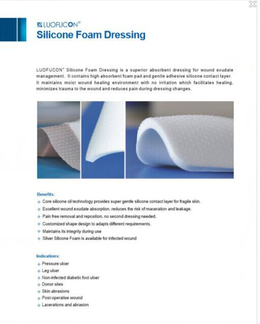 Hot Sale Silicone Foam Dressing Medical Grade Liquid Silicone