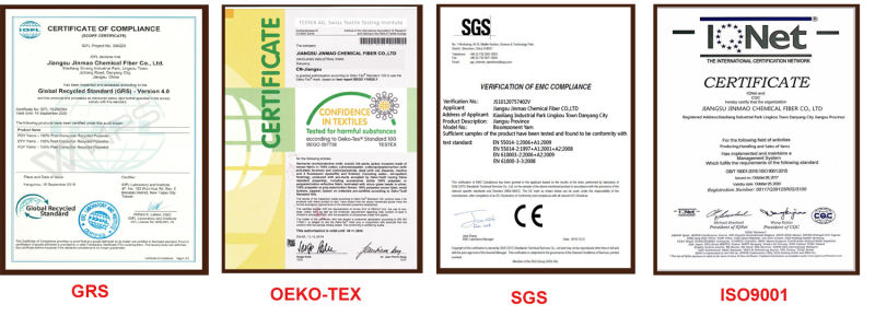Made in Zhenjiang City Yarn Home Suppliers Rpf Yarn Passed Grs Certificate with Tc