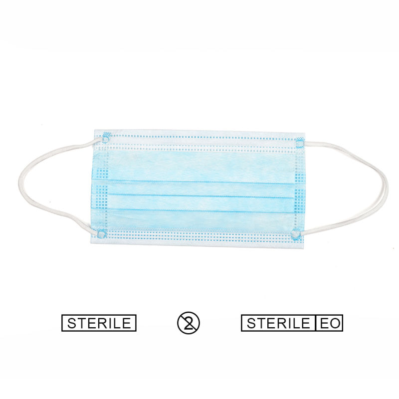 Standard Anti-Virus Medical Sterile Surgical Mask Non Woven Fabric 3ply Disposable Safety Protection Surgical Breathing Face Masks