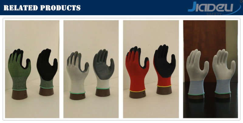 Labor Work Safety Comfortable Fit Like a Second Skin Wear Like Glossy Leather Nitrile Gloves