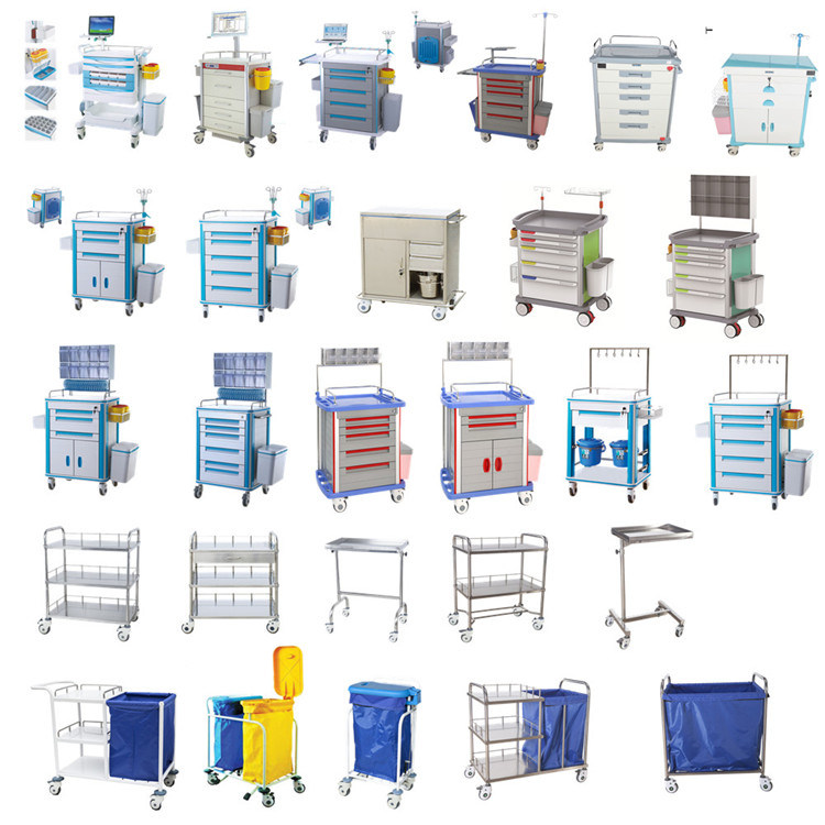 Hospital Cart Medical Nursing Computer Dressing Trolley