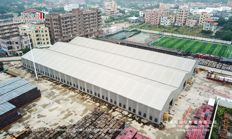 20X100m Aluminum and PVC Tents Connect Together Used as Warehouse