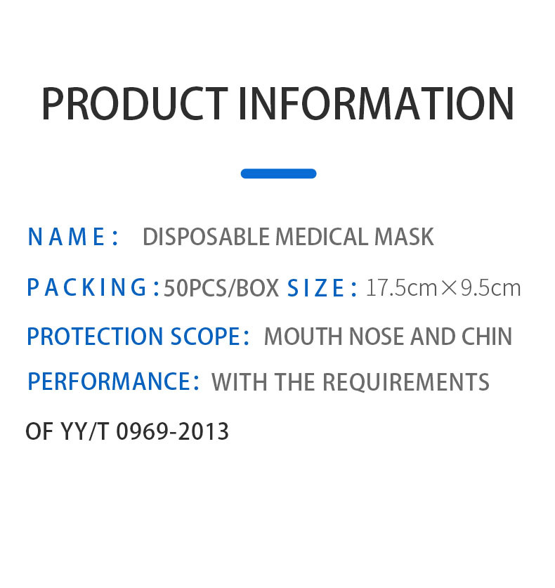 3ply Civilian Medical Mask Safe Breathable Anti-Virus Medical Mask