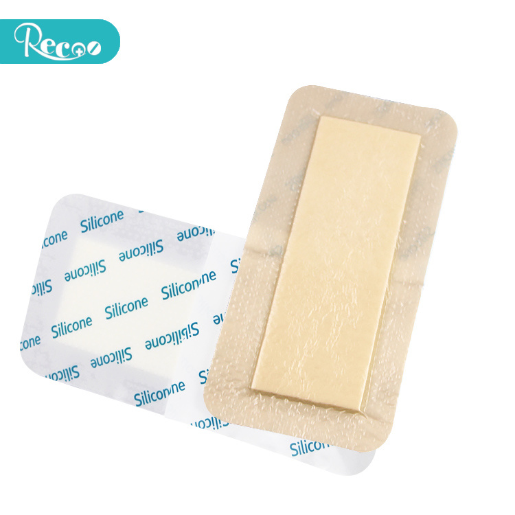 Custom Size Trending Products Silicone Bordered Wound Care Foam Dressing