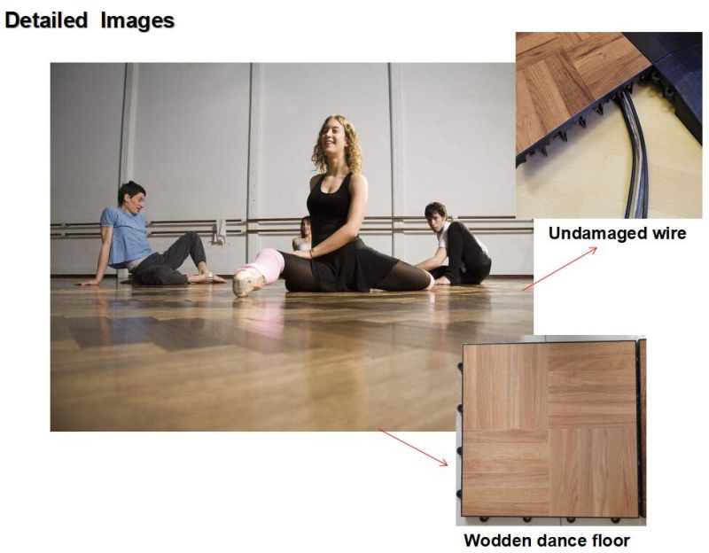 PP Interlocking Floor Tiles, Used Wooden Dance Floor for Sale