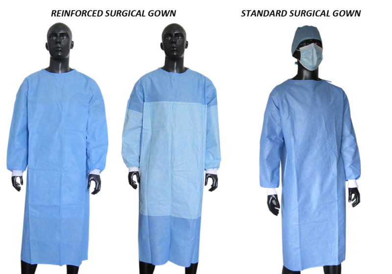 SMMS Medical Supplies Disposable Sterile Surgical Gown Green Surgical Gown