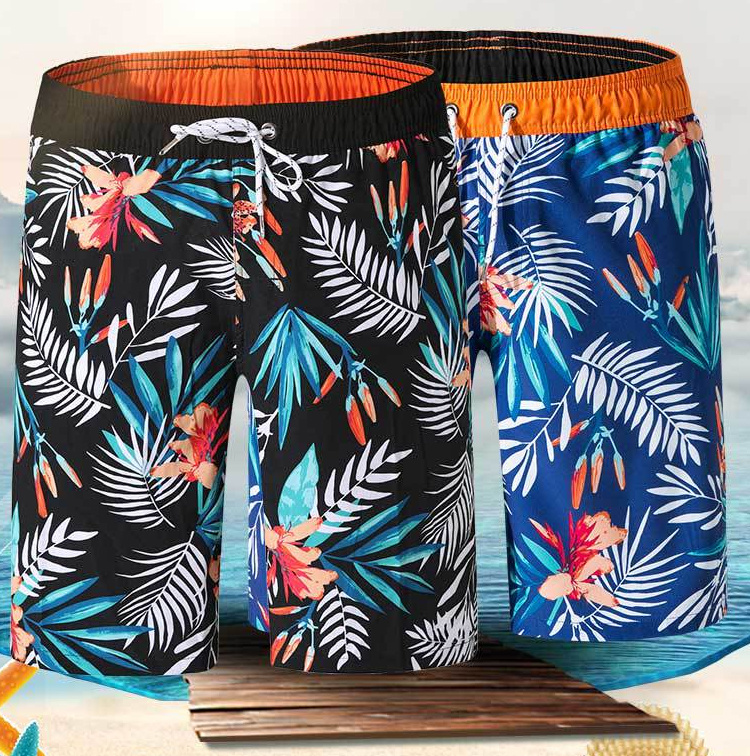 100% Polyester Spandex Fabric Swim Board Shorts for Beach Swimming