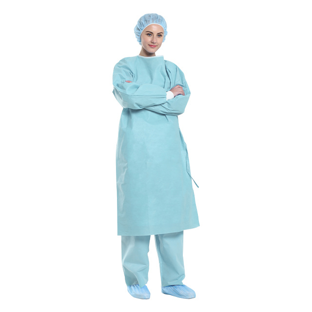 Disposable Surgical Gown, Disposable Non Woven Sterile Reinforced Surgical Gown