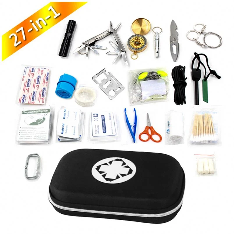 Emergency Multifunctional Whistle Earthquake Survival Kits Outdoor First Aid Kit Bag