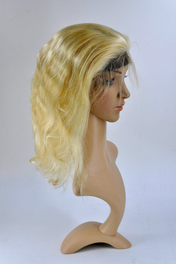 Blonde Human Hair Front Lace Wig with Baby Hair (Body Wave)