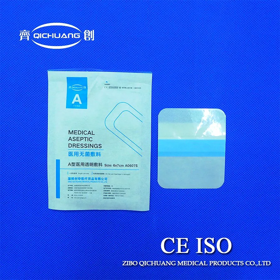 Disposable Transparent Medical Waterproof Wound Dressing PU Film Pet Backing Release Paper