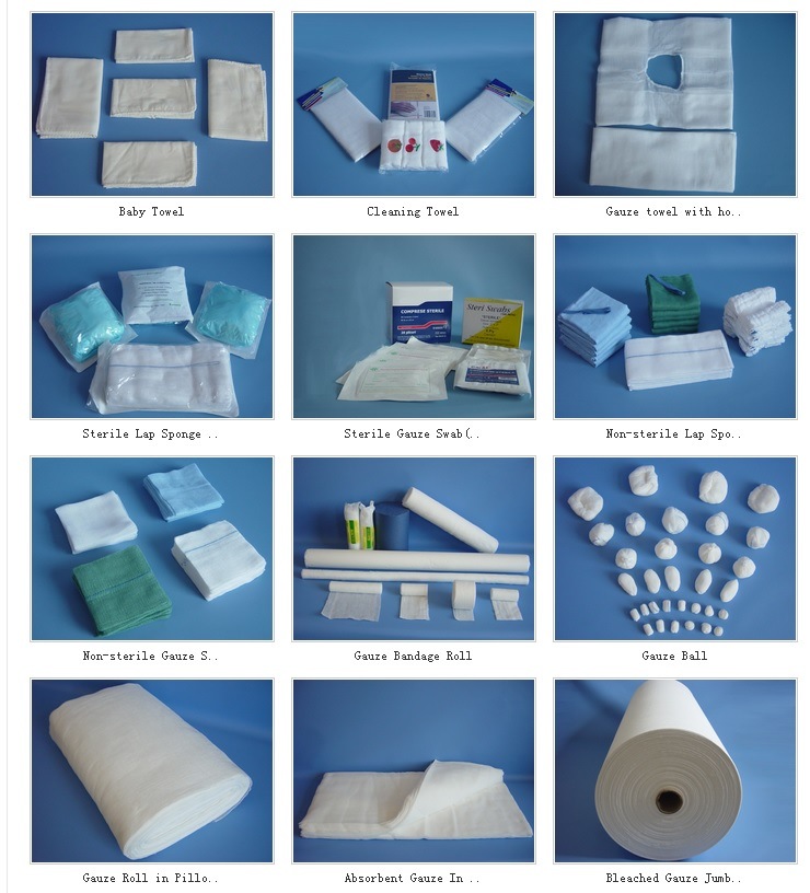 Disposable Steriel Medical Absorbent Cotton Gauze Bandage