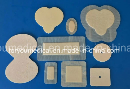 Ce FDA ISO Adhesive Foam Dressing Silicone Absorbent Dressing Pad