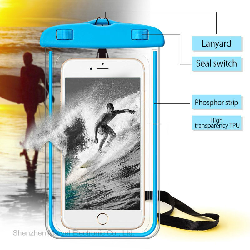 Mobile Phone Waterproof Case Wading Sports Seaside Swimming Touchscreen Waterproof Bag