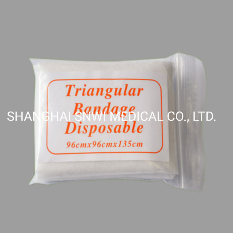 First Aid Non-Woven Sterile Triangular Bandage Emergency Bandage Used in Hospital