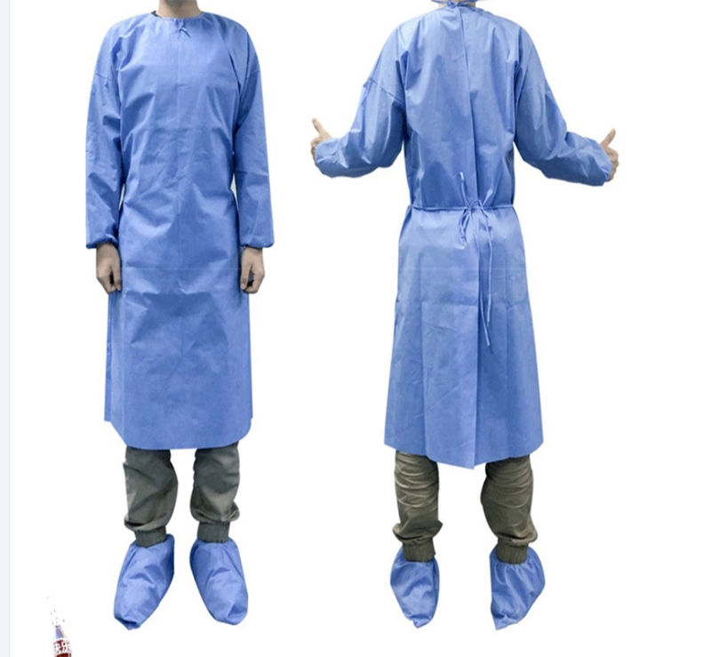 Disposable Gown Surgical SMS Non-Woven Surgical Gowns Level 2 SMS Reinforced Gown