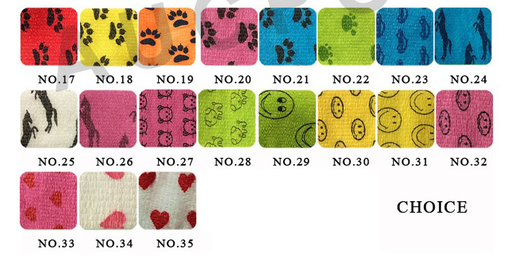 High Quality Veterinary Cohesive Pet Bandages (2.5cm*4.5m)