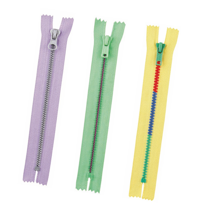 Nylon Chain Colorful Tape Open End Resin Zippers for Garments and Bags, OEM Metal Zippers with Logo
