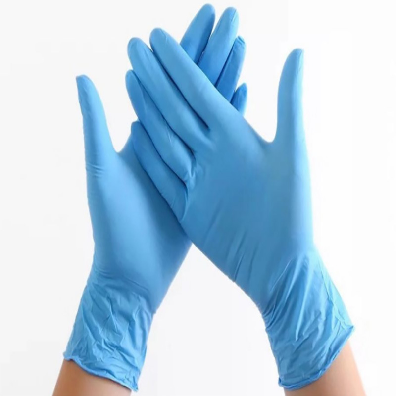 Nitrile Gloves Blue Non Sterile, Sterile Disposable Pure Nitrile Gloves
