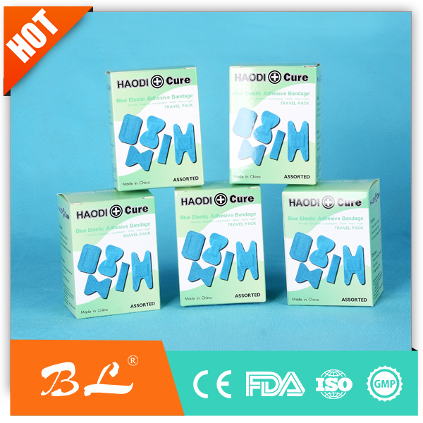 Blue Elastic Fabric Band Aid Wound Bandage in Food Industry (BL-007)