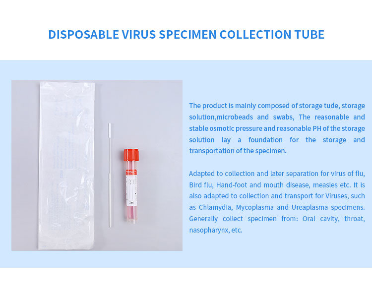 Fast Shipping Medical Vtm Vrius Transport Medium Test Kits