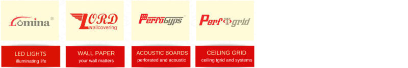 Perforated PVC Gypsum Ceiling Tile/PVC Faced Acoustic Gypsum Ceiling Tile