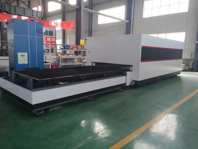 Heavy Machine Bed Double Exchanged Work Table Fully Closed Protection Cover Sheet Metal Plate Laser Cutting Machine