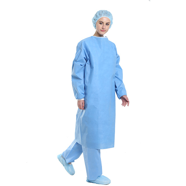 Top Quality Factory Price Disposable Nonwoven Surgical Gown for Medical/Hospital Sterile Surgical Gown