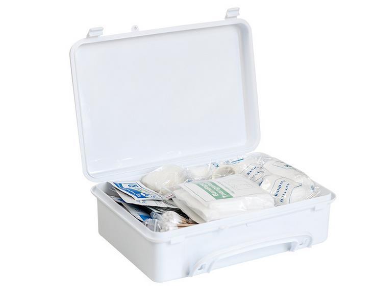 First Aid Kit White Plastic Box 34 Kinds of 250 Components First Aid Outer Box Hanging Wall First Aid Kit