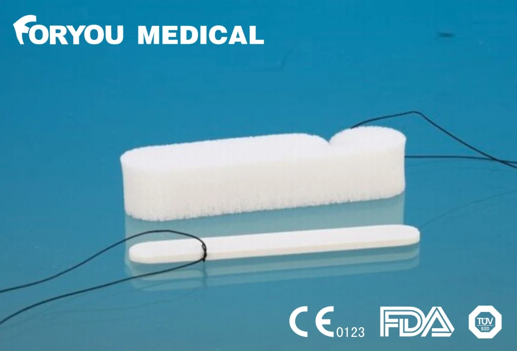 Foryou Medical FDA Approved Nose Bleeding Stop Dressing PVA Merocel Dressing PVA Sponge for Medical