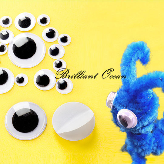 Assorted Size Wiggle Plastic Eyes Doll Eyes for DIY