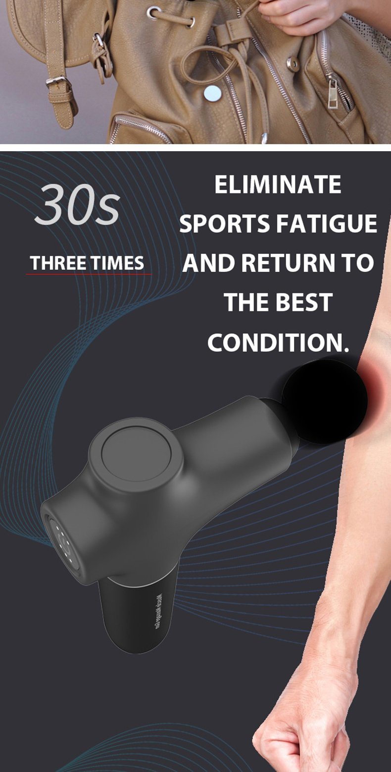Hezheng Fascial Massage Gun for Athletes Deep Tissue Percussion Muscle Handheld Massager Sore Muscle Stiffness Massager