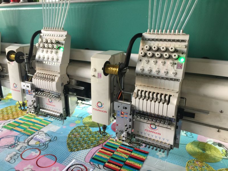 Flat and Chenille with Taping Coiling Mixed Computerized Embroidery Machine 20 Heads Machinery