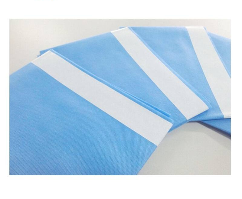 Disposable Blue/Green Surgical/Medical Adhesive Side Drape with Tape for Surgery