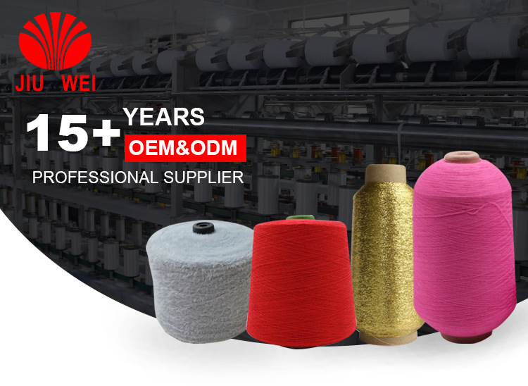100% Polyester Spun Color Yarn Ne 20s/2 Knitting Yarn for Sewing