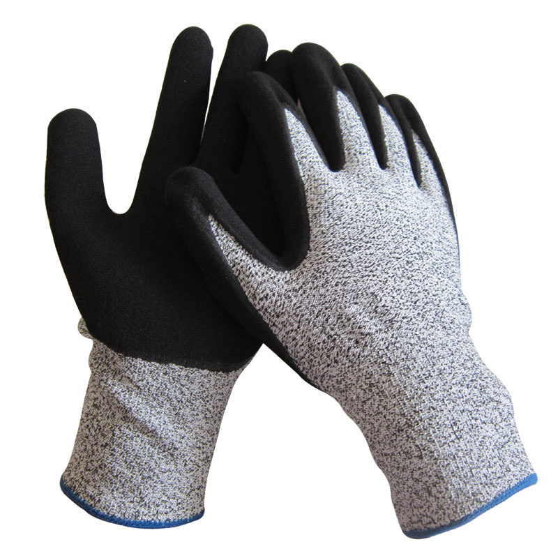 Wholesale Cut-Resistant Work Glove with Micro Foam Nitrile Coating on Palm