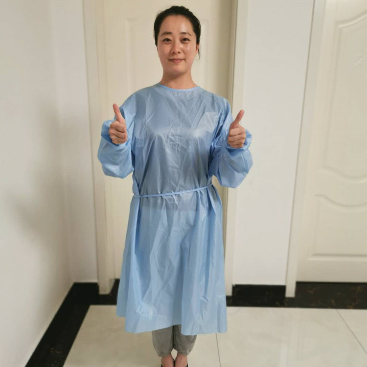 Disposable Surgical Hospital Reinforced Waterproof Surgical Gown