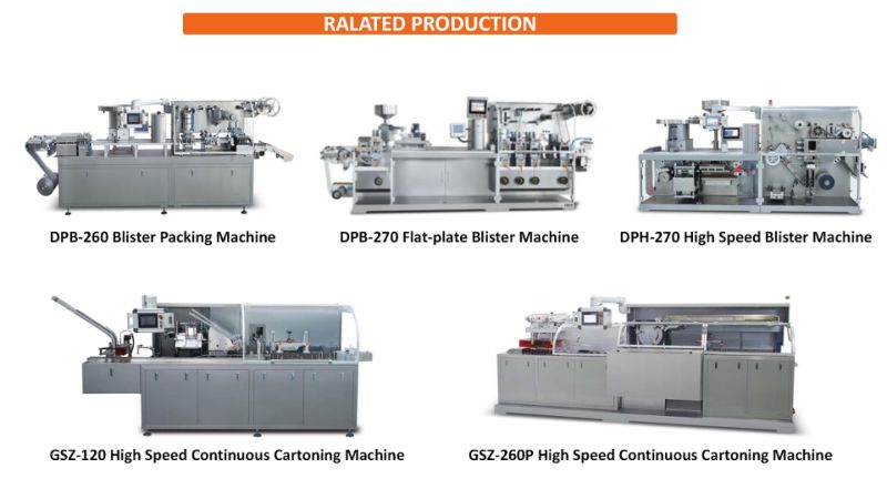 Dpp-80 Automatic Chewing Gum Blister Packing Machine Chocolate Blister Packaging Machine for Chocolate Packing Machine