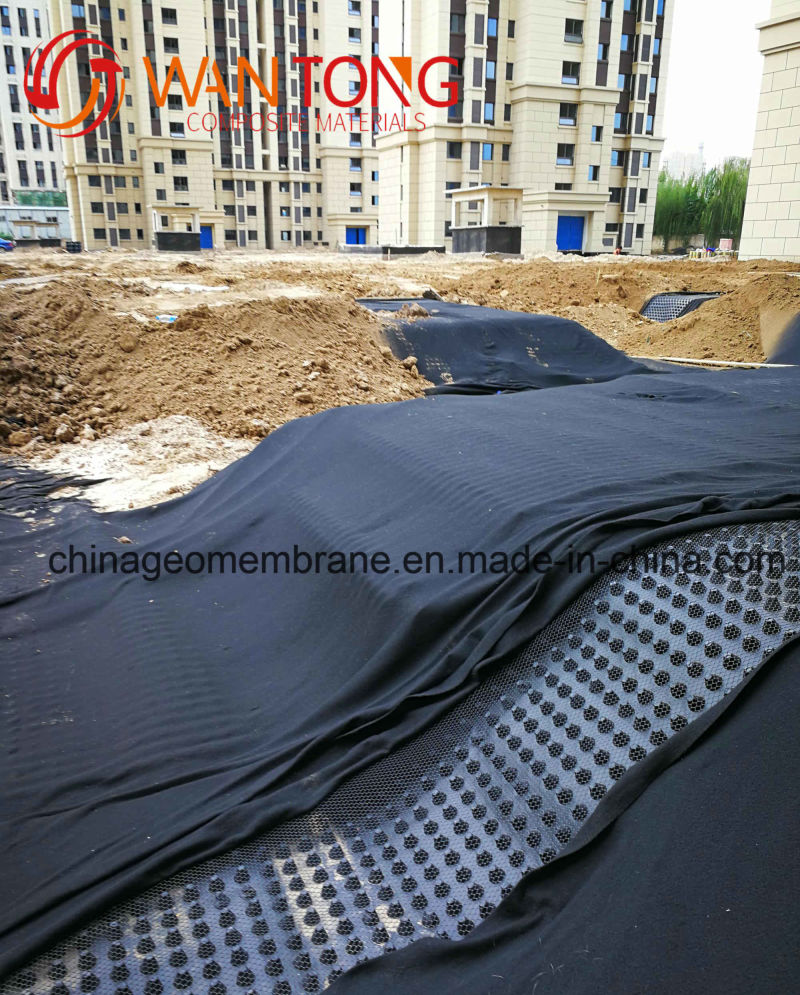 Composite Dimple Sheet 20mm HDPE Dimple Drainage Board with Geotextile