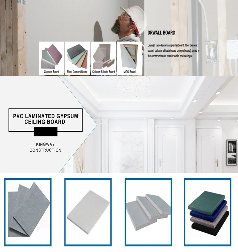 Gypsum Board Gypsum Ceiling Plasterboard 595*595*7mm