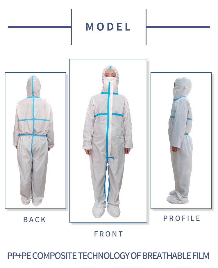 Protective Clothing with CE En14126 Medical Protective Hospital Sterile or Non-Sterile Type 3/4