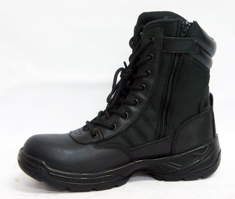 Men's Zipper Side Army Boots Military Tactical Boots