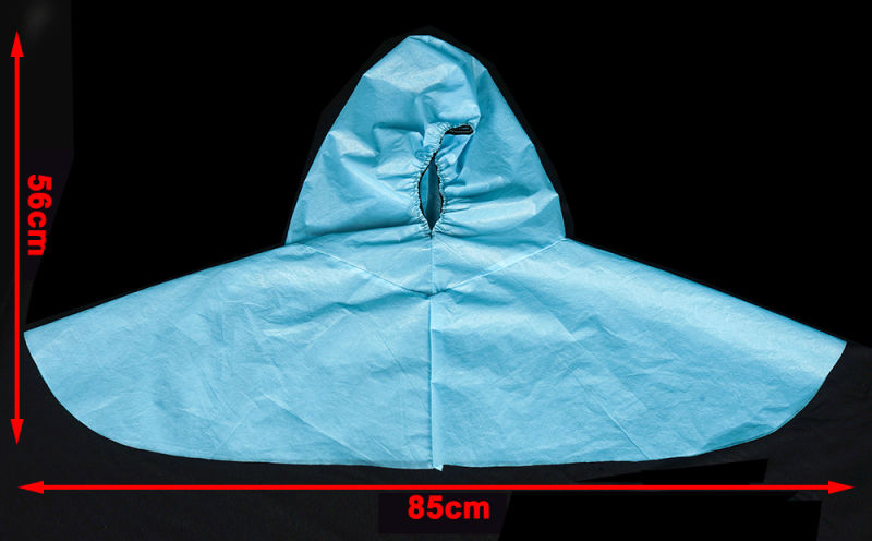 Surgical Medical Disposable Head Cover Hospital Use Disposable Surgical Caps Blue Operating Room Medical Disposable Surgical Hood with Neck Coverage