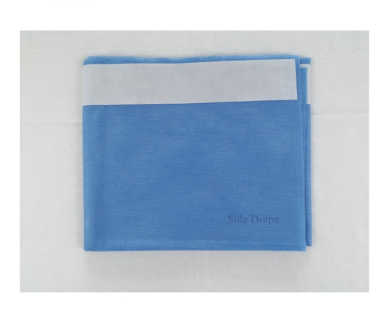 Disposable Blue/Green Surgical/Medical Adhesive Side Drape with Tape for Surgery
